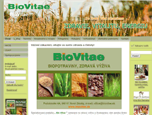 Tablet Screenshot of biovitae.sk